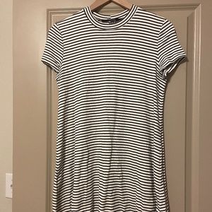 Guess black and white striped mini dress - Medium